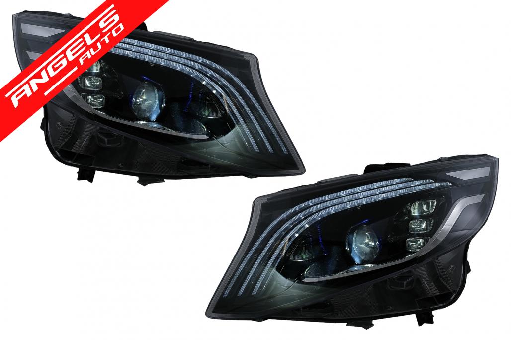 Faruri compatibile cu Mercedes V-Class W447 (2016-2020) Full LED