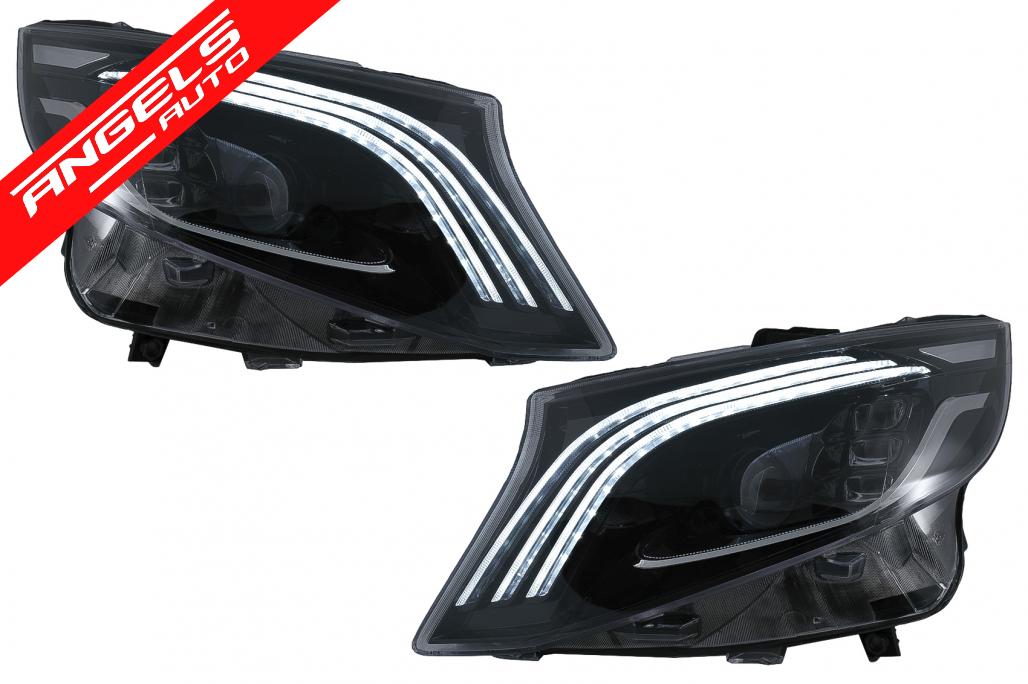 Faruri compatibile cu Mercedes V-Class W447 (2016-2020) Full LED - imagine 2