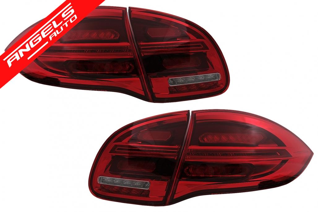 Stopuri LED compatibile cu Porsche Cayenne 958 E2 92A Prefacelift (2010-2015) Rosu