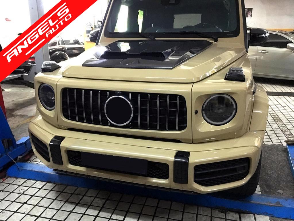 Ornament Capota compatibil cu Mercedes G-Class W463 Facelift 2018-2022 Dry Carbon - imagine 6