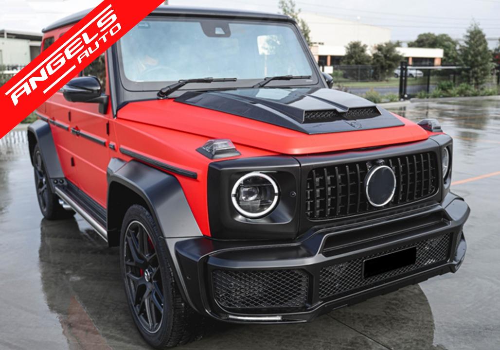 Ornament Capota compatibil cu Mercedes G-Class W463 Facelift 2018-2022 Dry Carbon - imagine 7