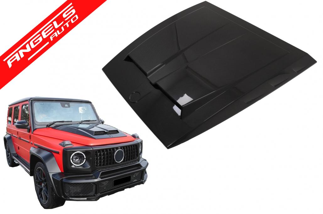 Ornament Capota compatibil cu Mercedes G-Class W463 Facelift 2018-2022 Dry Carbon - imagine 8