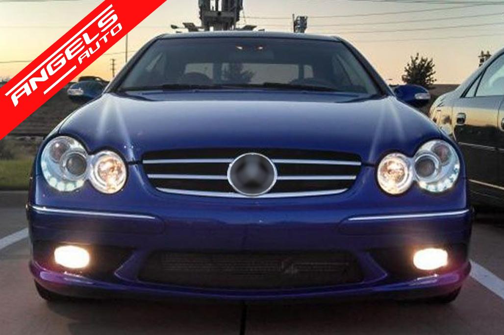 Faruri LED compatibile cu Mercedes Benz CLK W209 C209 Coupe 2003-2010 Crom - imagine 5