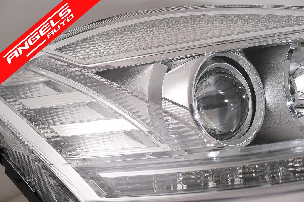 Faruri LED compatibile cu Mercedes W221(2005-2009) Facelift Look Semnalizare Dinamica - imagine 5