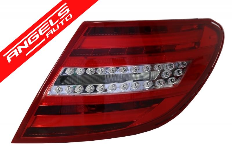 Stopuri Full LED compatibile cu Mercedes C-Class W204 (2007-2012) Facelift Design - imagine 3
