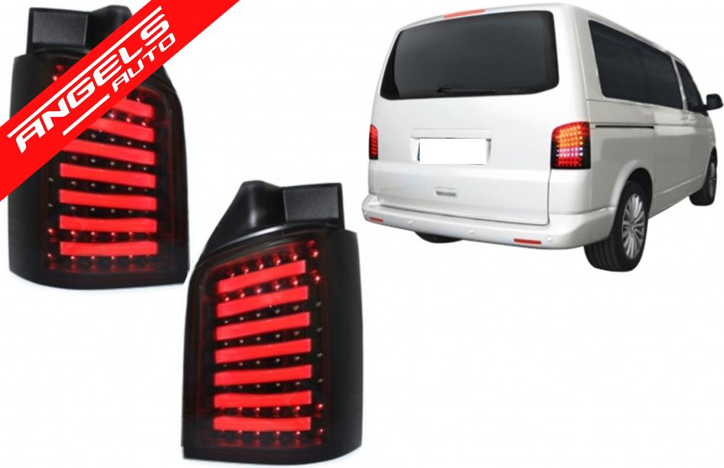 Stopuri LED compatibile cu VW T5 2003-2009 Negru Fumuriu - imagine 7