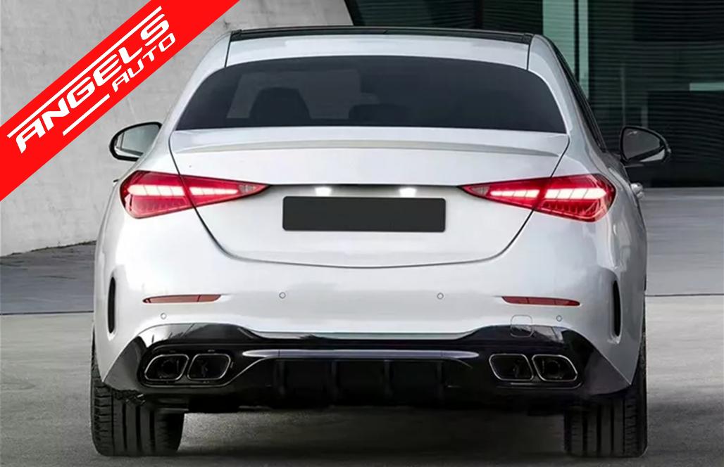 Difuzor compatibil cu Mercedes C Class W206 S206 Sport Line (2021-up) C63 Design - imagine 6