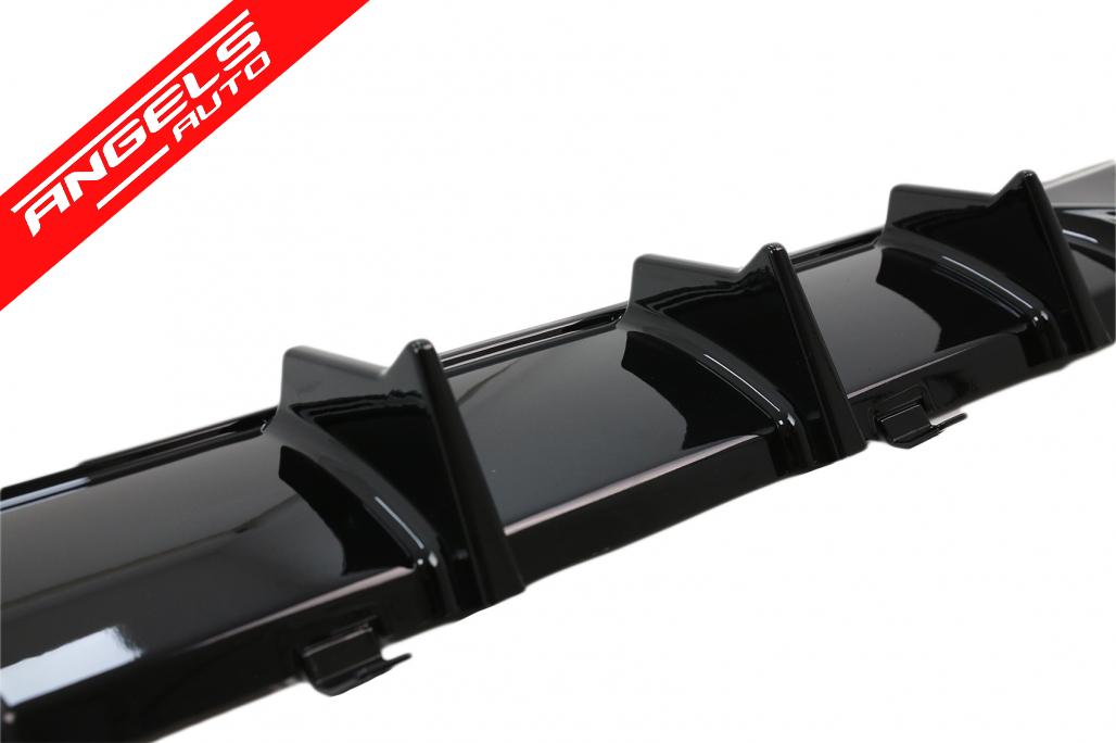 Difuzor Bara Spate compatibil cu BMW Seria 3 G20 G28 Sedan M340i M Look Negru Lucios - imagine 3