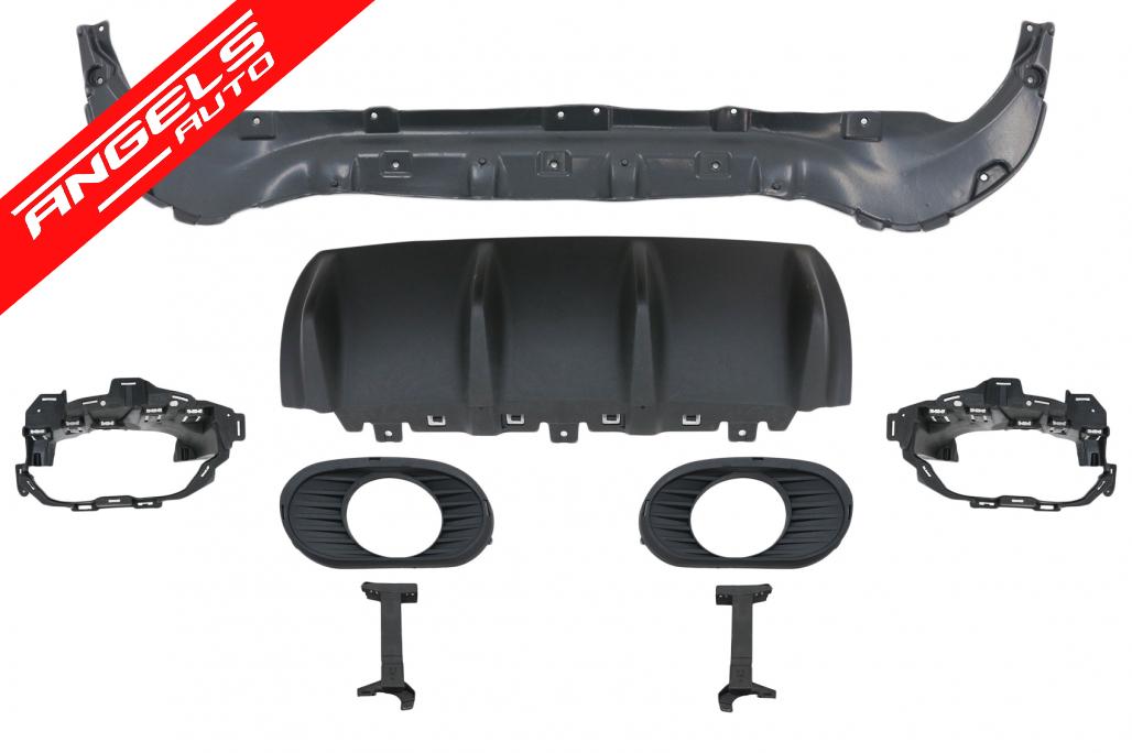 Difuzor Bara Spate cu Toba compatibil cu Mercedes GLB X247 SUV (2020-up) Night Package - imagine 8