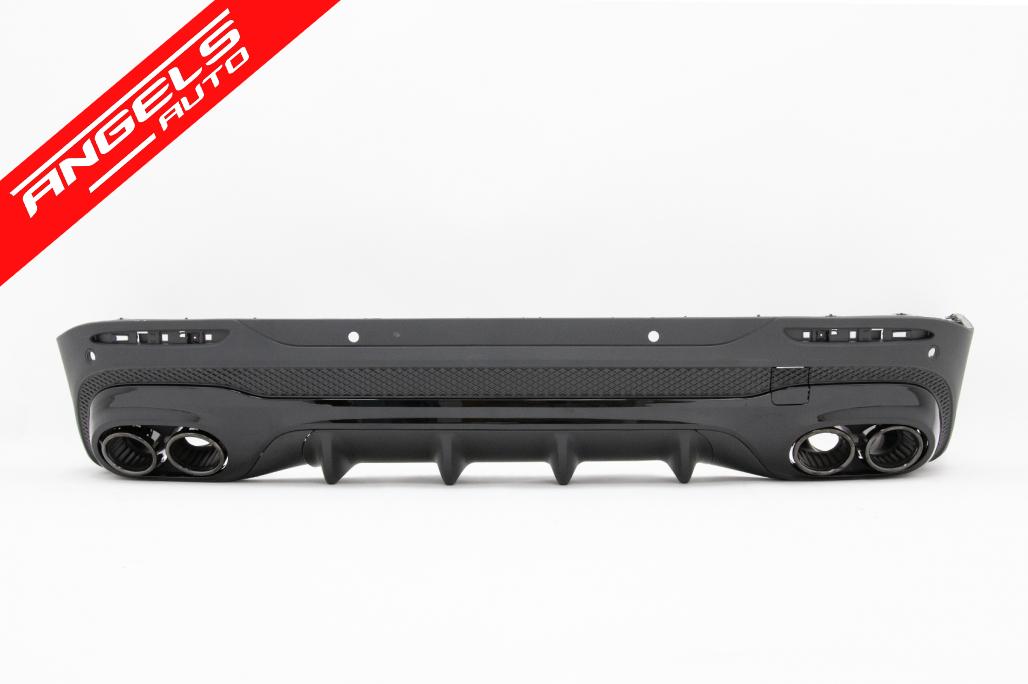 Difuzor Bara Spate cu tobe negre compatibil cu Mercedes GLB X247 SUV Night Package