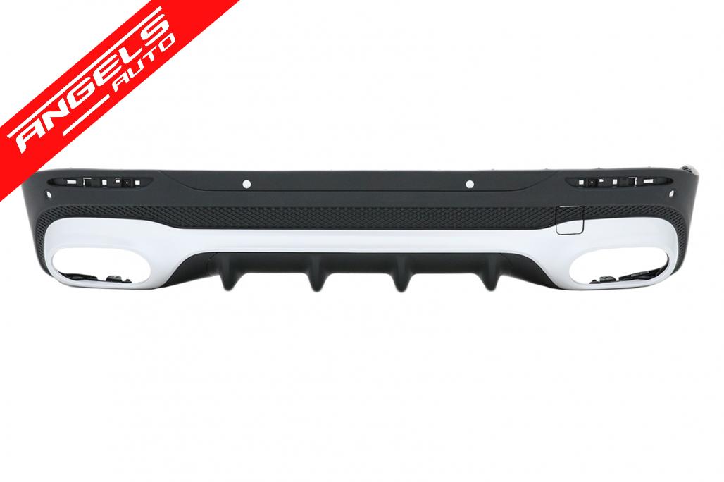 Difuzor Bara Spate cu Tobe Crom compatibil cu Mercedes GLB X247 SUV (2020-up) - imagine 2
