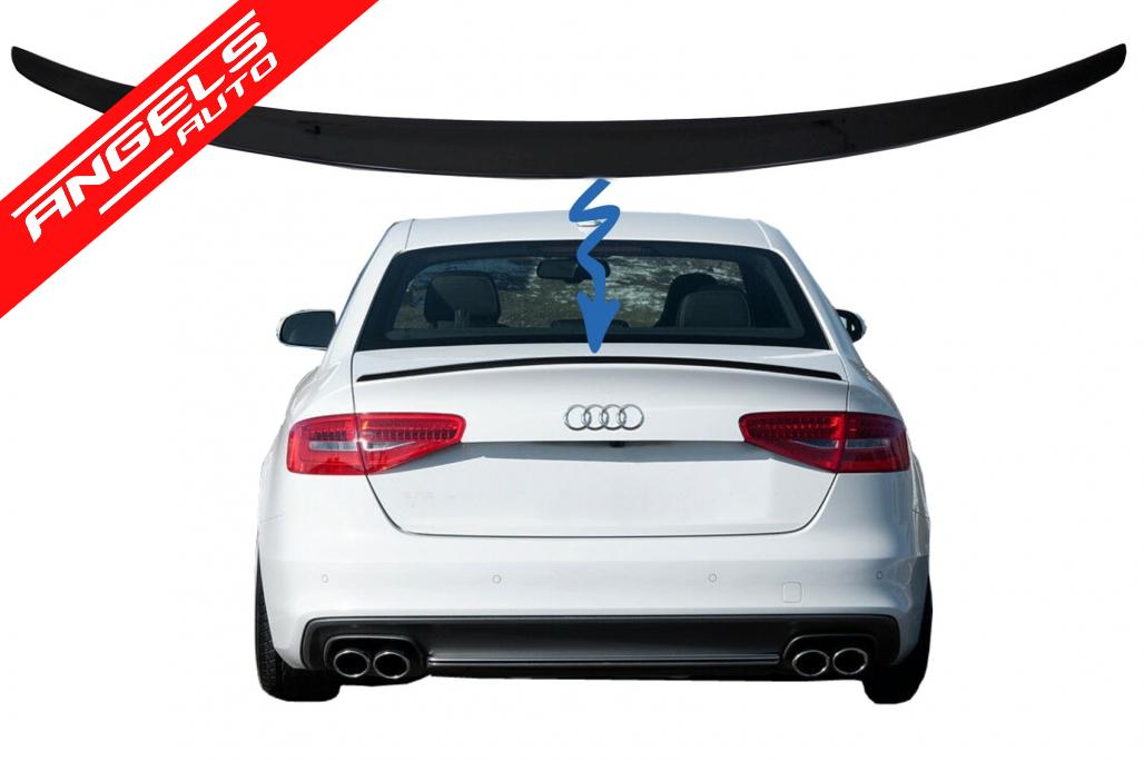 Eleron Portbagaj compatibil cu Audi A4 B8 Sedan (2008-2015) Negru lucios - imagine 5