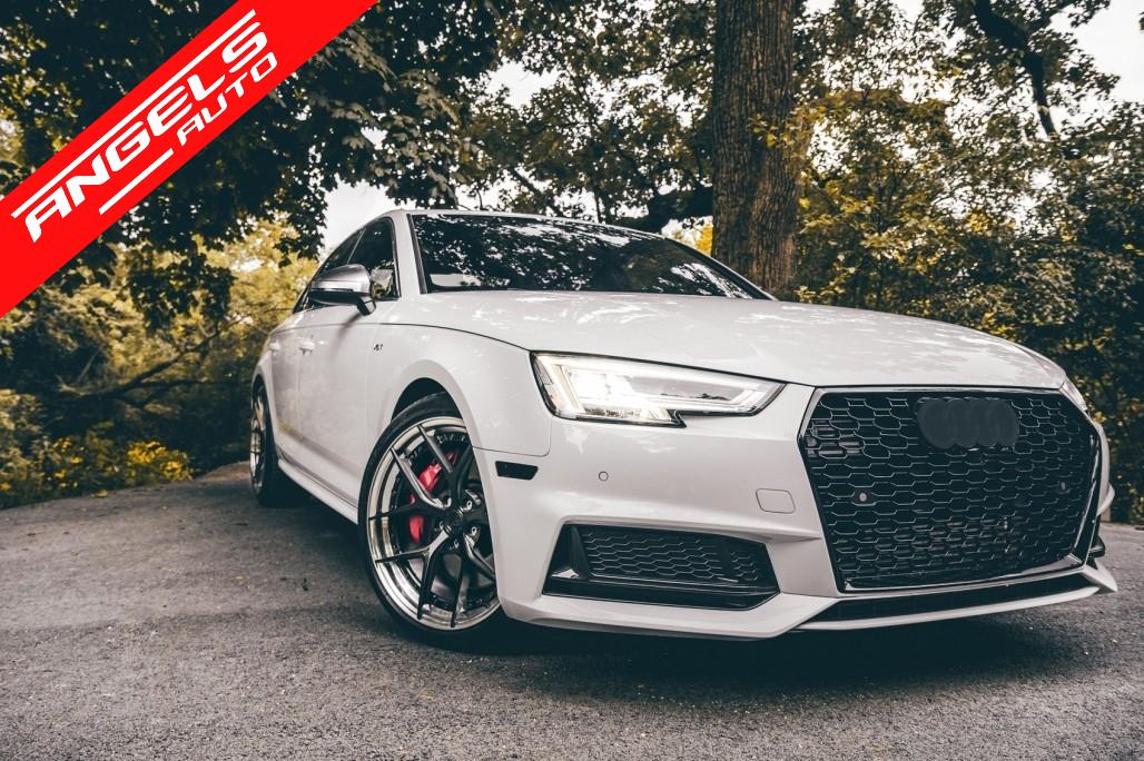 Grila centrala compatibila cu Audi A4 B9 8W (2016-2018) RS Design Piano Black - imagine 5