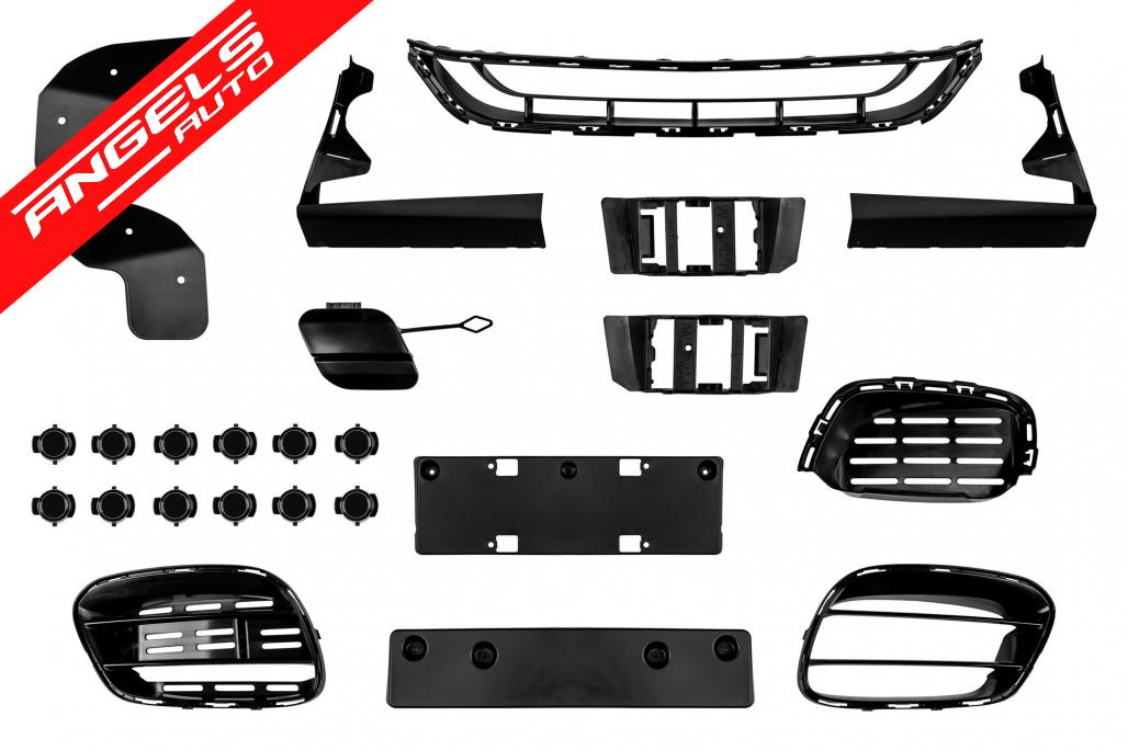 Pachet compatibil cu Mercedes S-Class W222 Facelift (2013-08.2020) S63 Black Design - imagine 6