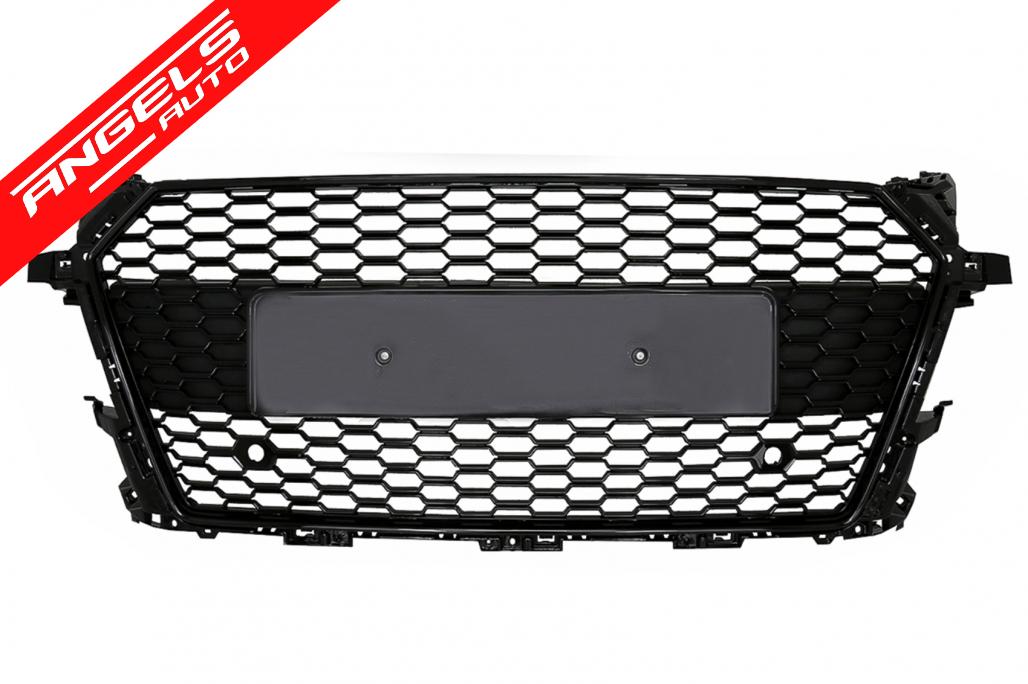 Grila Centrala compatibila cu Audi TT FV 8S (2015-2017) RS Look Negru Lucios - imagine 2