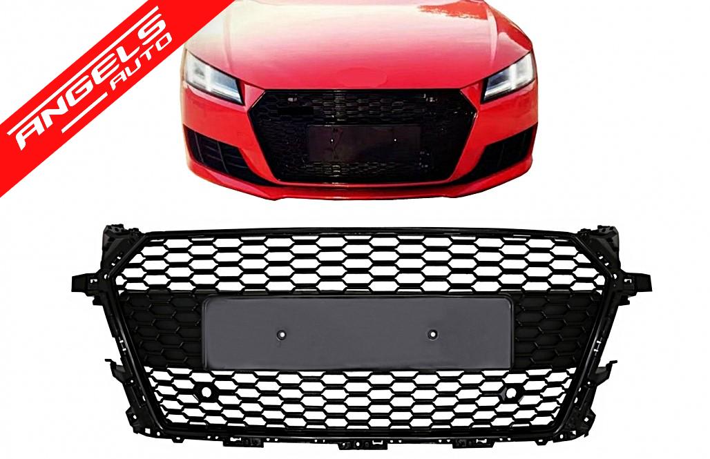 Grila Centrala compatibila cu Audi TT FV 8S (2015-2017) RS Look Negru Lucios