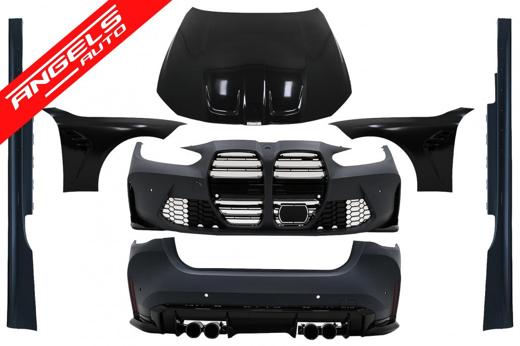 Pachet Exterior compatibil cu BMW Seria 4 G22 Coupe G23 Cabrio 2020-Up M4 Look