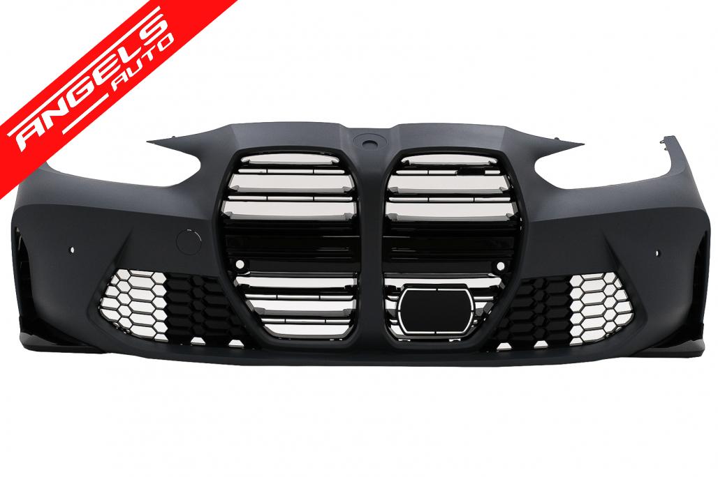 Pachet Exterior compatibil cu BMW Seria 4 G22 Coupe G23 Cabrio 2020-Up M4 Look - imagine 2