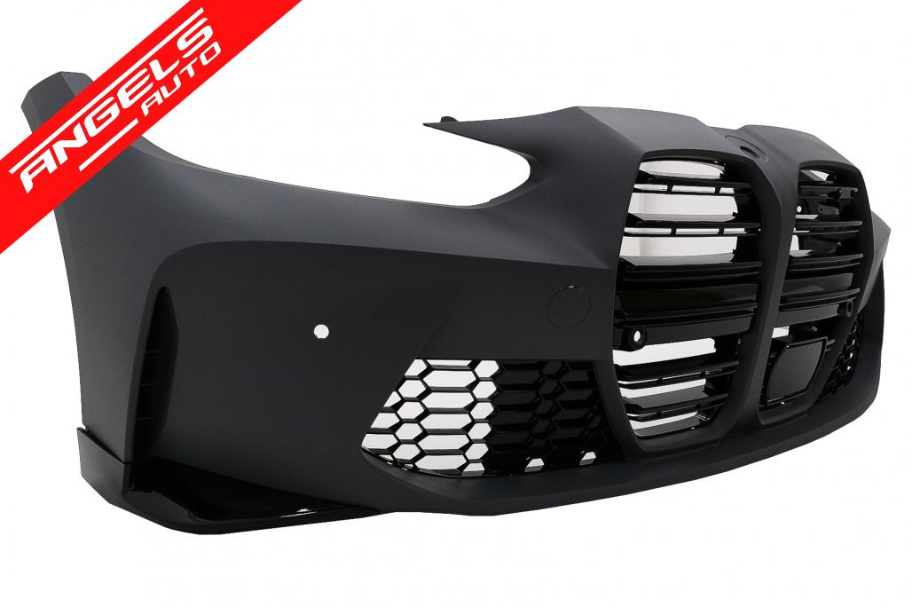 Pachet Exterior compatibil cu BMW Seria 4 G22 Coupe G23 Cabrio 2020-Up M4 Look - imagine 3