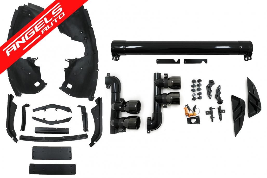 Pachet Exterior compatibil cu BMW Seria 4 G22 Coupe G23 Cabrio 2020-Up M4 Look - imagine 9