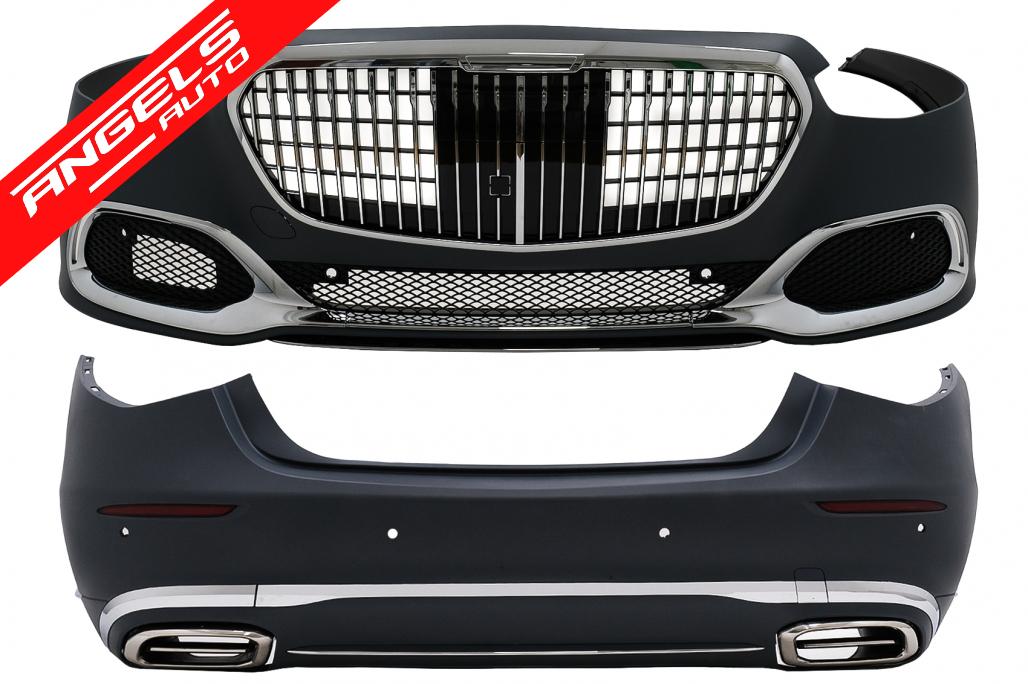 Pachet exterior compatibil cu Mercedes S-Class W223 2020-up M Design Negru