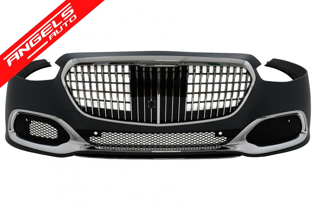 Pachet exterior compatibil cu Mercedes S-Class W223 2020-up M Design Negru - imagine 3
