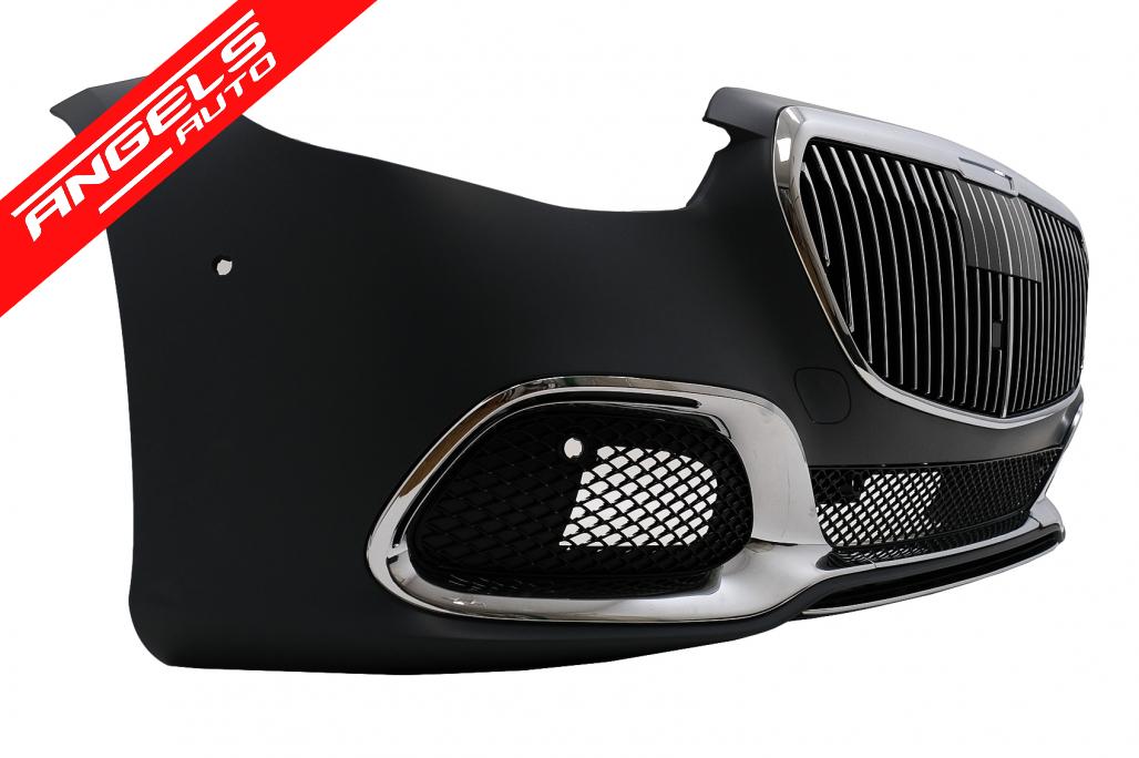 Pachet exterior compatibil cu Mercedes S-Class W223 2020-up M Design Negru - imagine 4