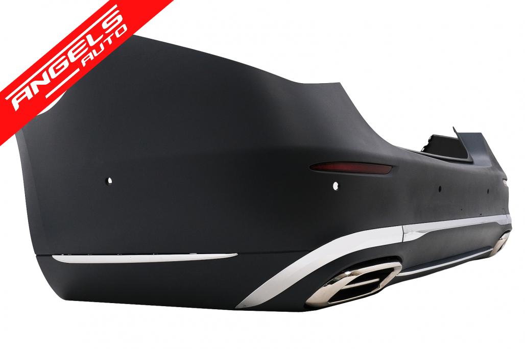 Pachet exterior compatibil cu Mercedes S-Class W223 2020-up M Design Negru - imagine 6