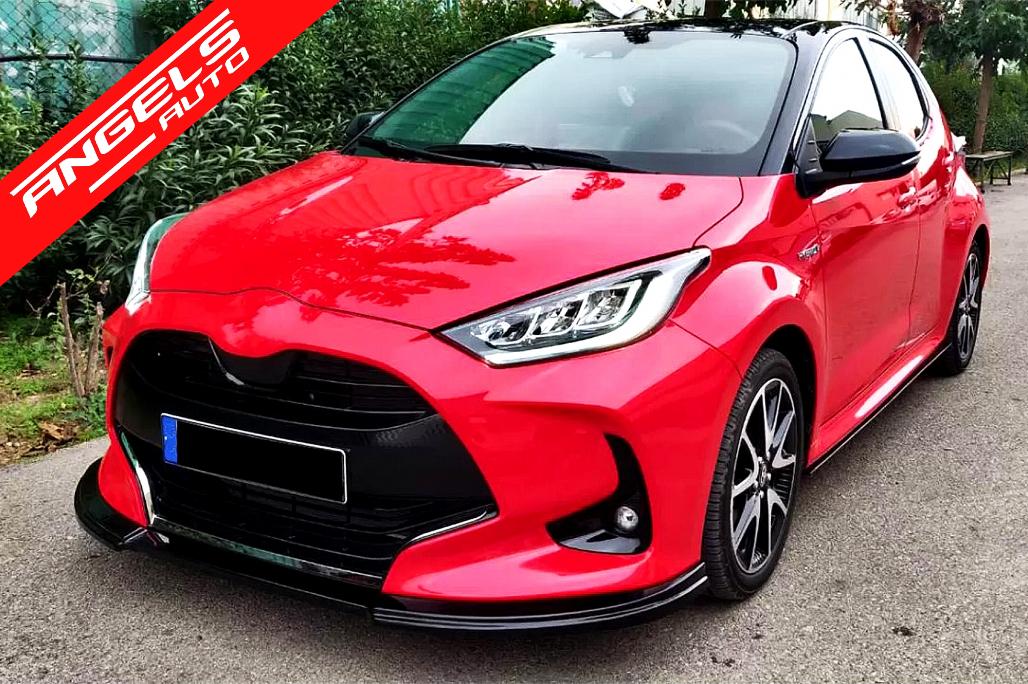 Prelungire Bara Fata compatibila cu Toyota Yaris MK4 XP210 2020-up Negru Lucios - imagine 6