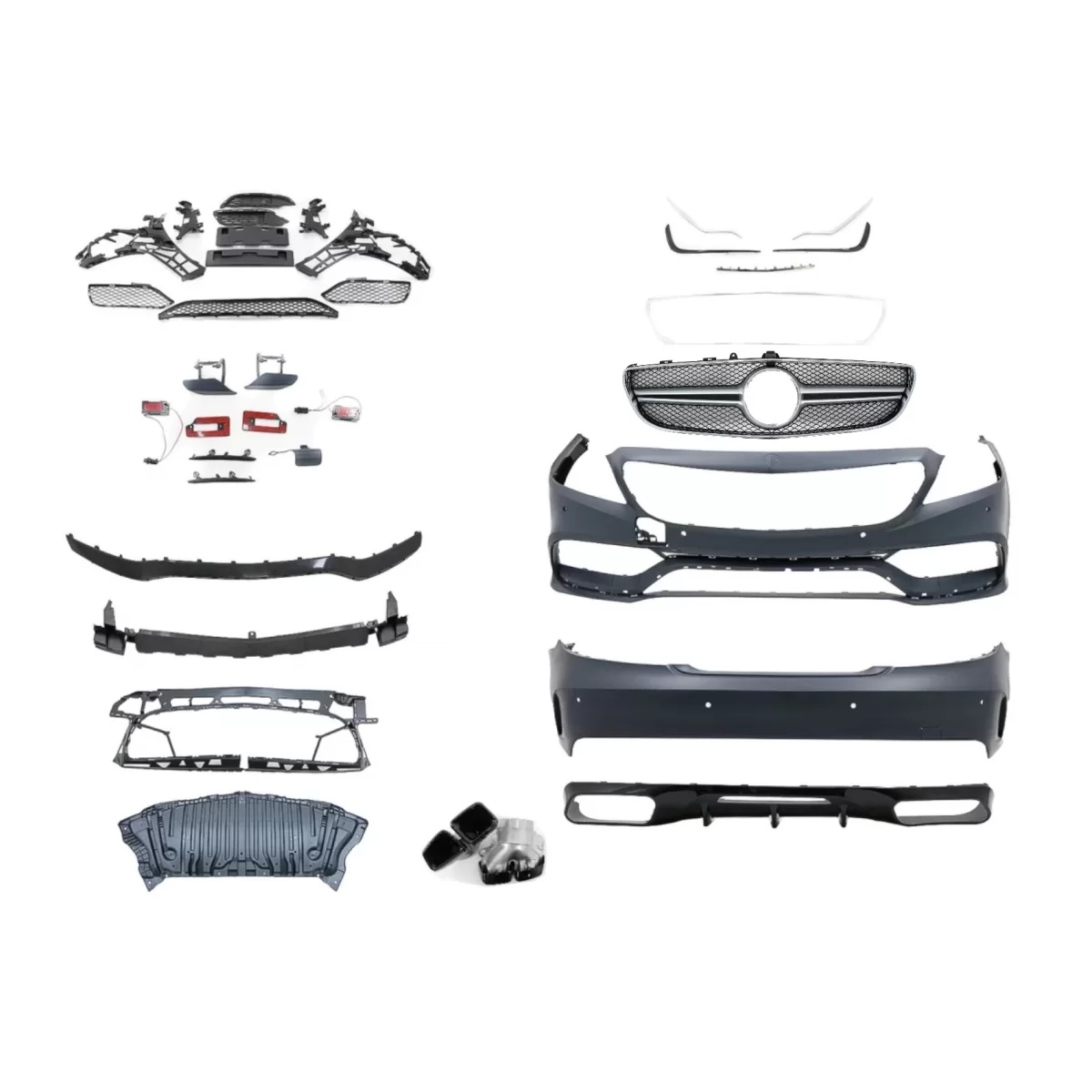 Pachet Exterior compatibil cu Mercedes CLS W218 C218 Sedan (2011-2018) - imagine 2