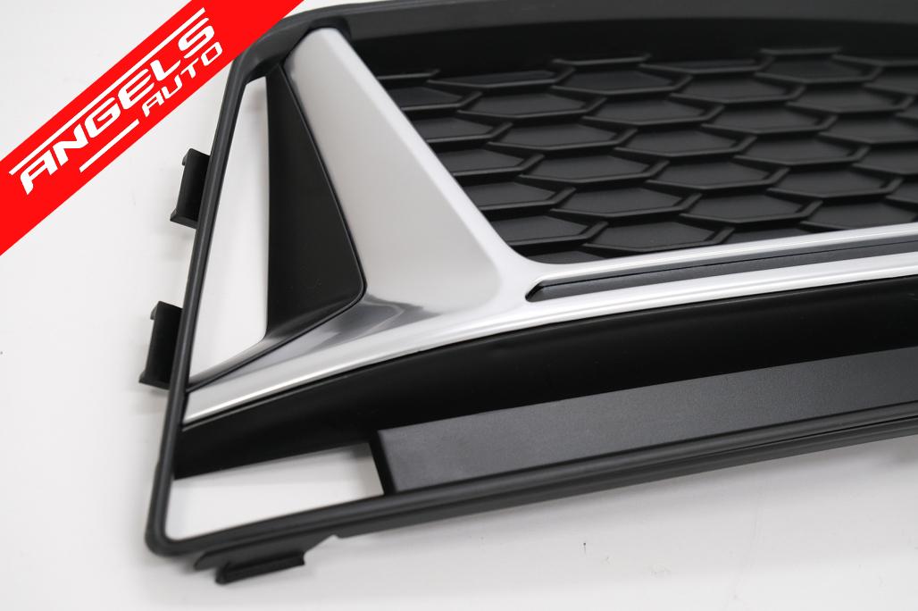 Grile Laterale compatibile cu Audi A4 B9 S-Line (2016-2018) RS4 Design Silver - imagine 4