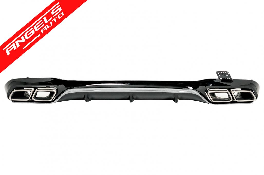 Difuzor cu Ornamente Crom compatibil cu Mercedes E-Class W213 Sport Line (2016-2019)