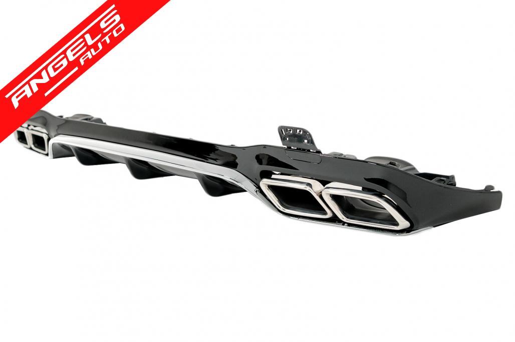 Difuzor cu Ornamente Crom compatibil cu Mercedes E-Class W213 Sport Line (2016-2019) - imagine 2