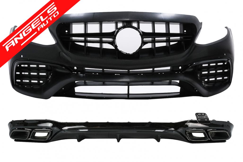 Pachet Kit compatibil cu Mercedes E-Class W213 (2016-2019) E63 Design Shadow Black