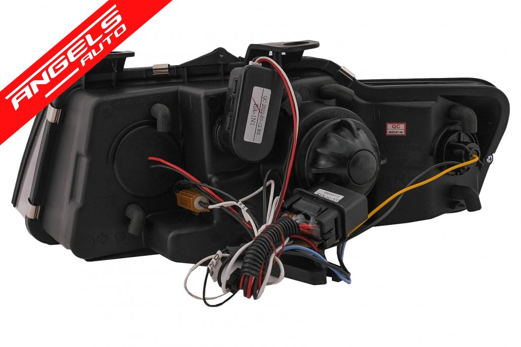 Faruri LED DRL compatibile cu Audi A4 Cabriolet B6 8H7 8HE (2002-2006) Negru - imagine 6