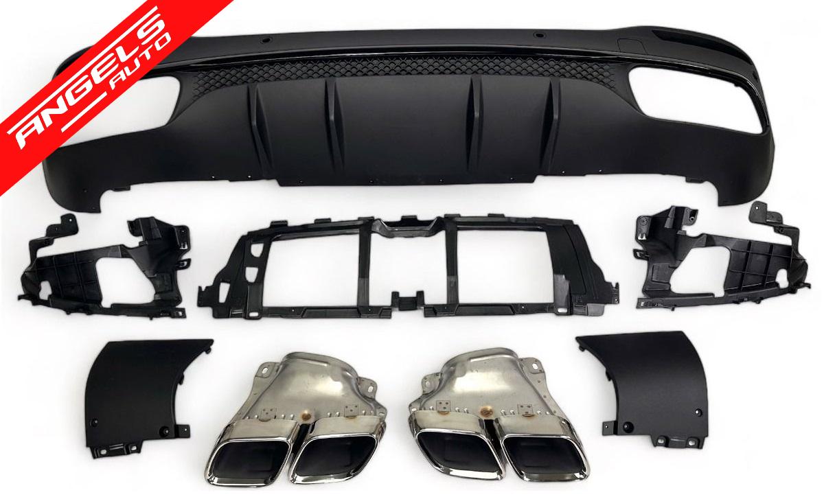 Difuzor Bara Spate compatibil cu Mercedes GLE W167 2019-up GLE63 Crom - imagine 7