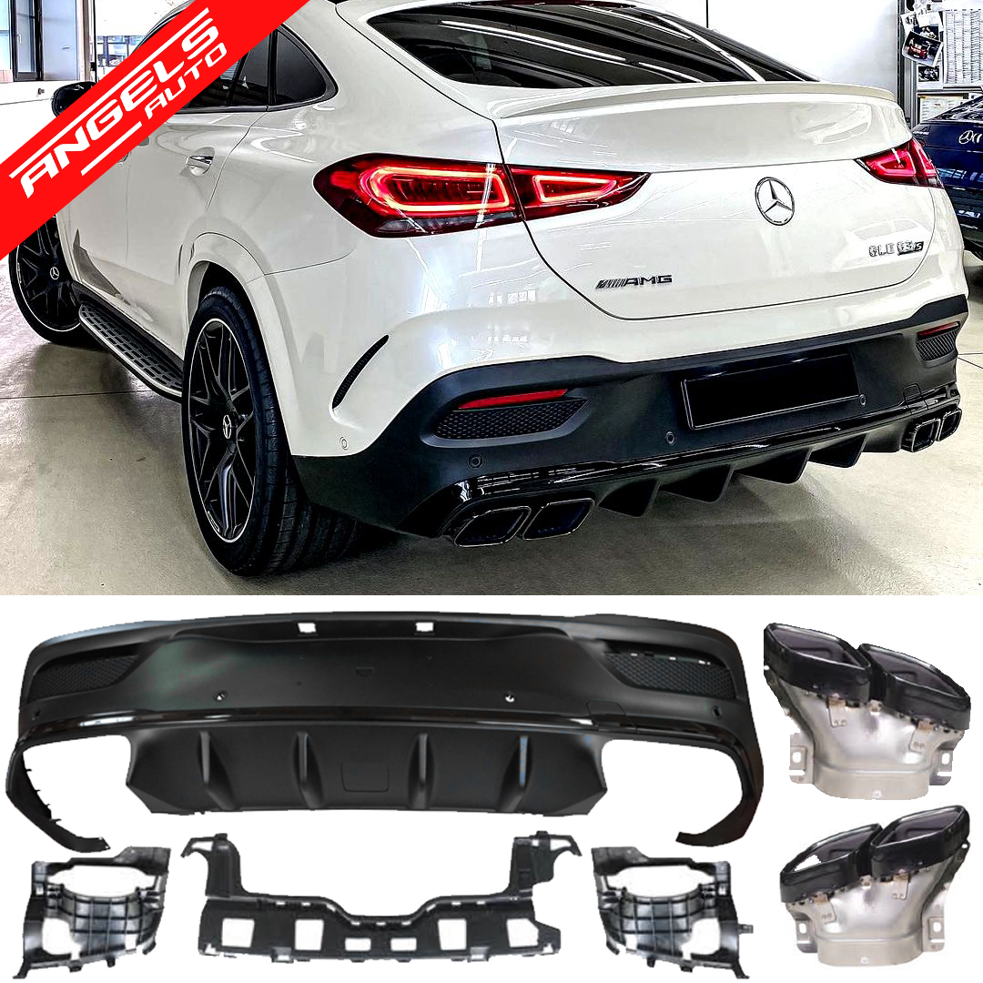 Difuzor Bara Spate compatibil cu Mercedes GLE Coupe C167 2019-up GLE63 Black