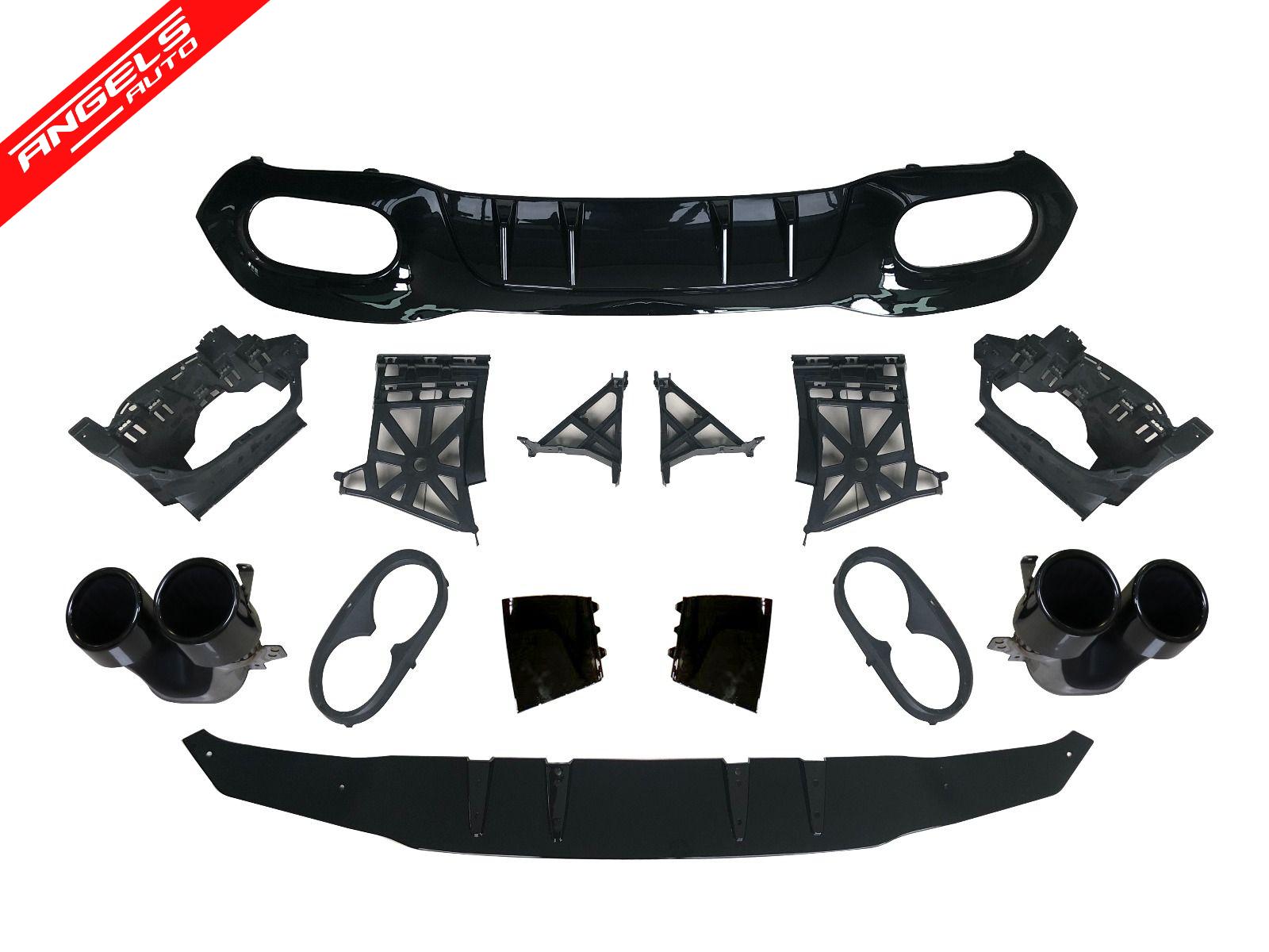 Difuzor Bara Spate compatibil cu Mercedes A Class W177 Hatchback 2018-up A45 Black