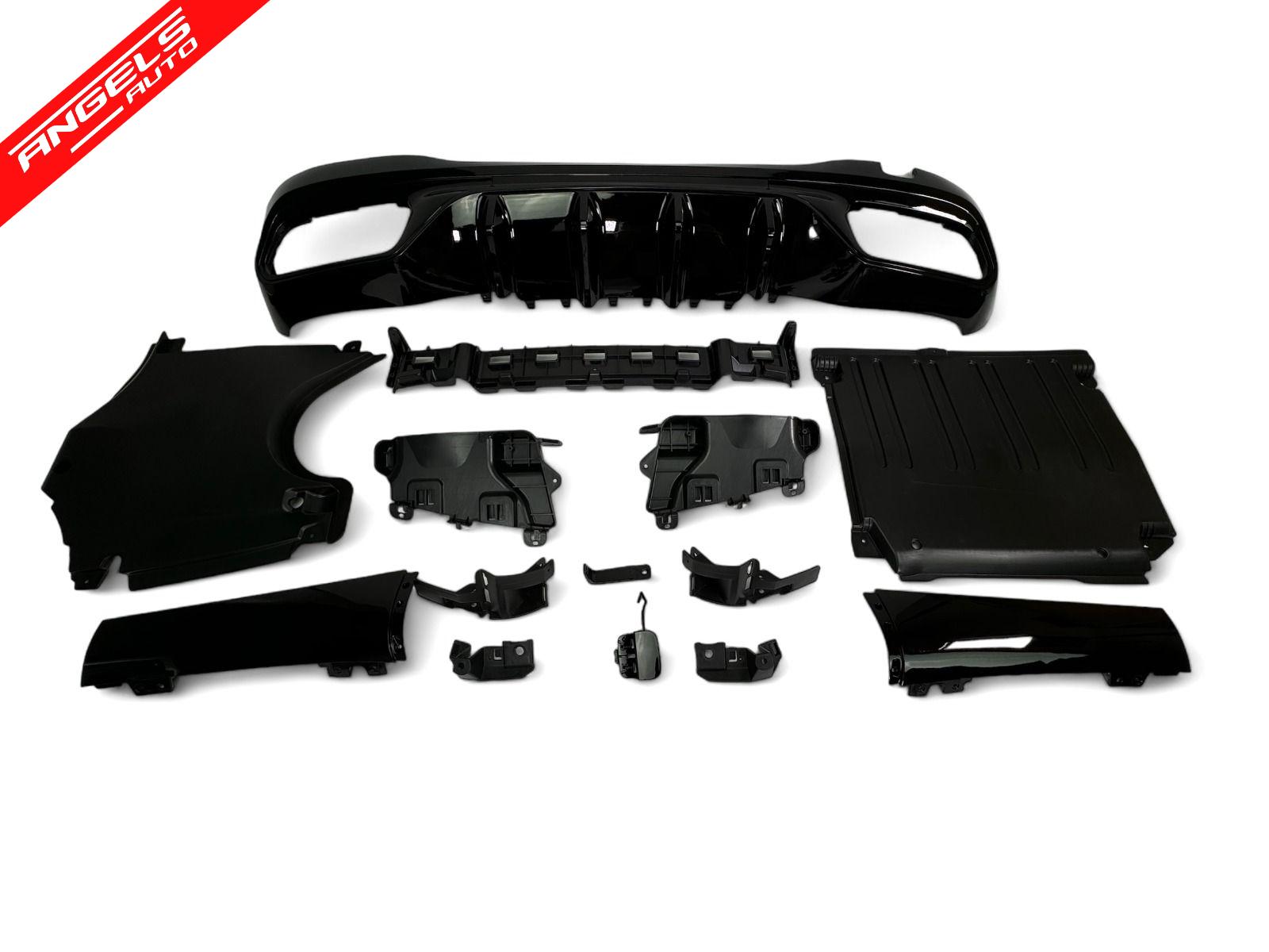 Difuzor Bara Spate compatibil cu Mercedes C Class W206 2021+ C63 Design Crom - imagine 4