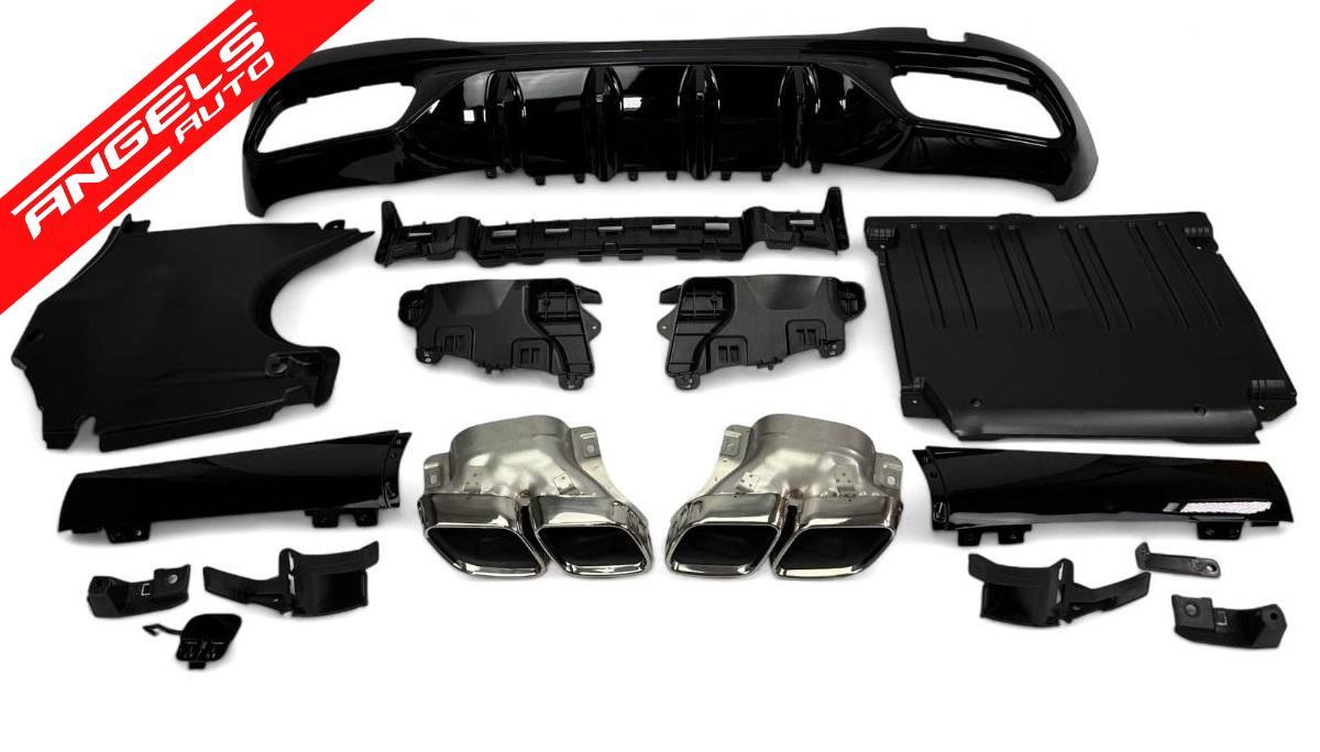 Difuzor Bara Spate compatibil cu Mercedes C Class W206 2021+ C63 Design Crom