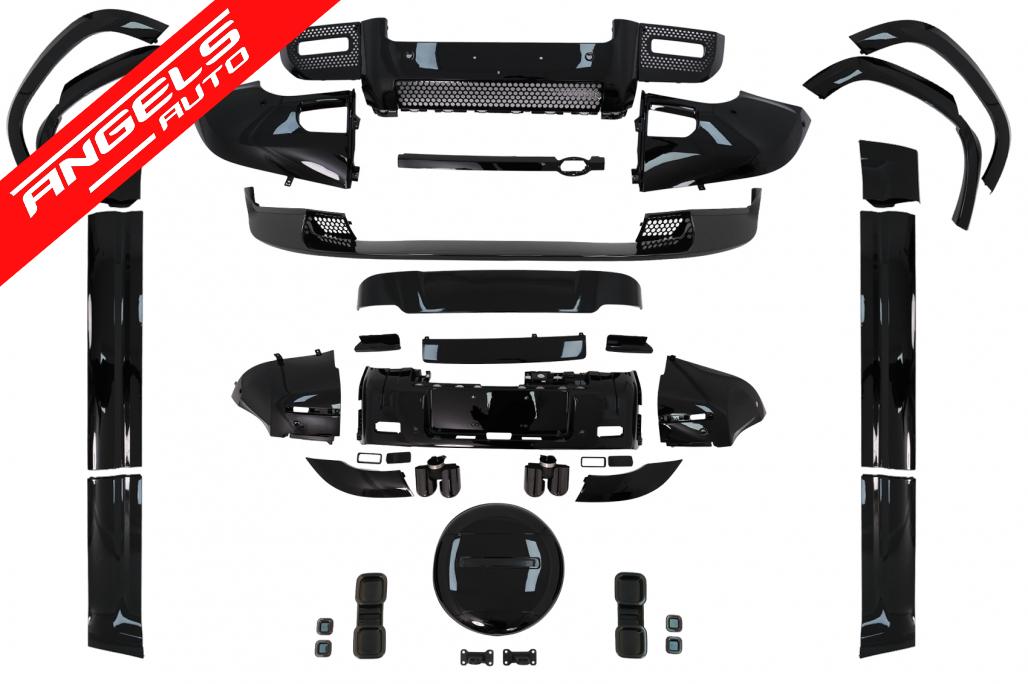 Pachet compatibil cu Land Rover Defender SUV L663 (2019-up) Negru Lucios