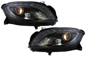 Faruri LED compatibile cu Mercedes M-Class W166 (2012-2015) Negru