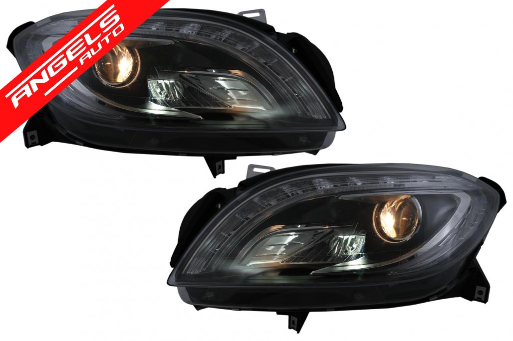 Faruri LED compatibile cu Mercedes M-Class W166 (2012-2015) Negru
