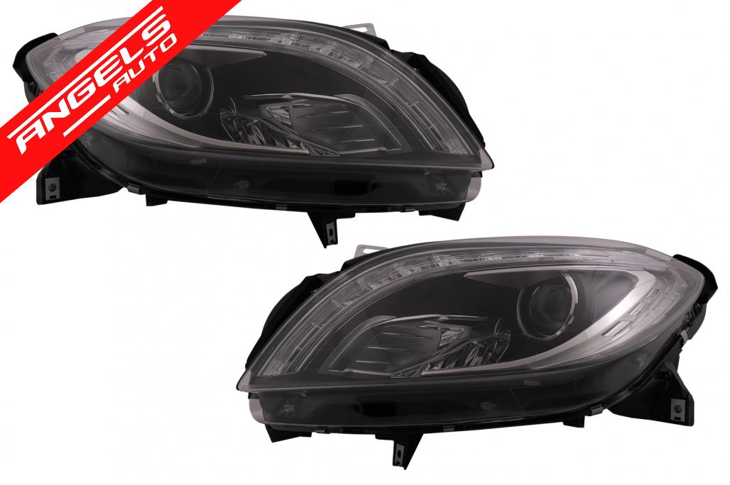 Faruri LED compatibile cu Mercedes M-Class W166 (2012-2015) Negru - imagine 5