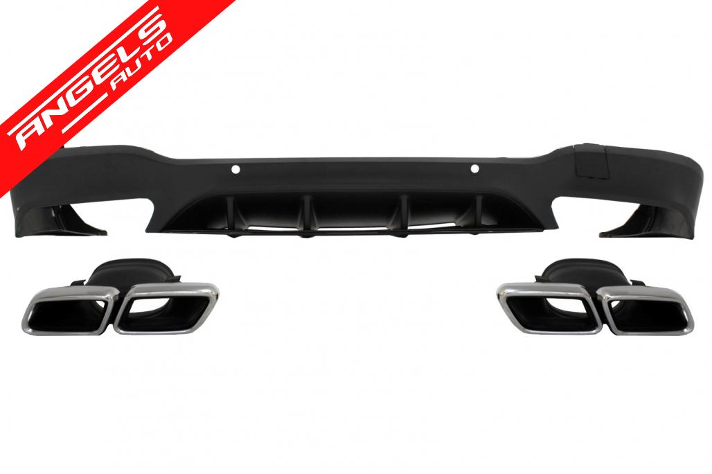 Difuzor Bara Spate compatibil cu Mercedes GLC X253 2015-2019 GLC63 Design Crom