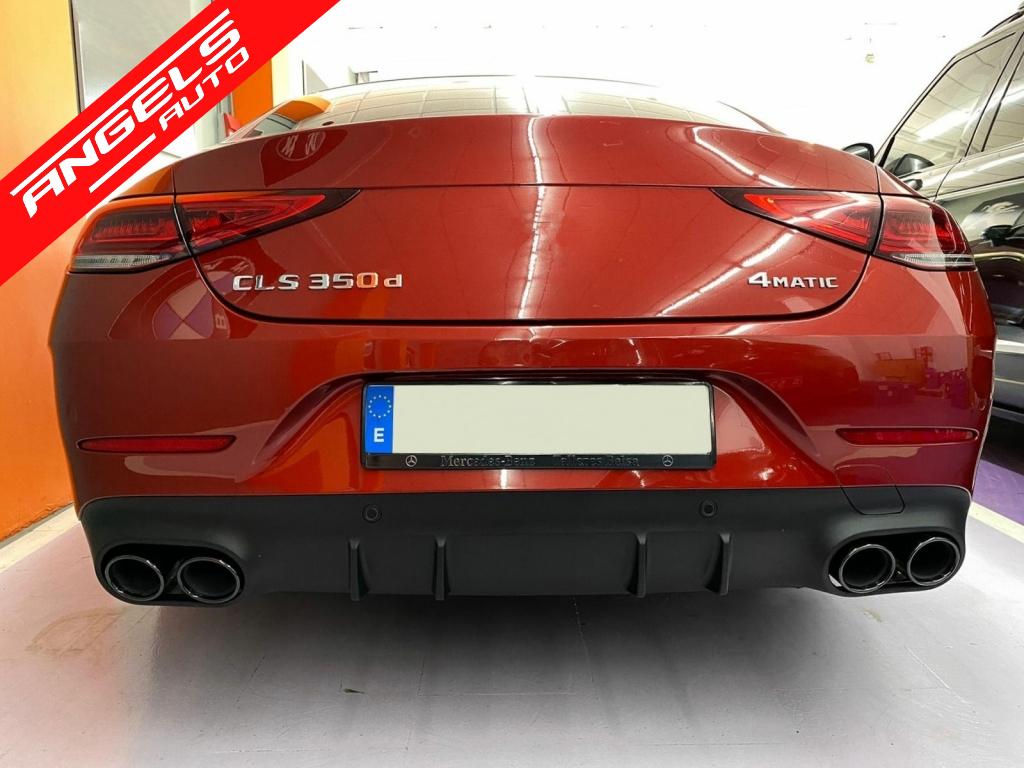 Difuzor Bara Spate compatibil cu Mercedes CLS C257 si Shooting Brake 53 Design Black - imagine 5