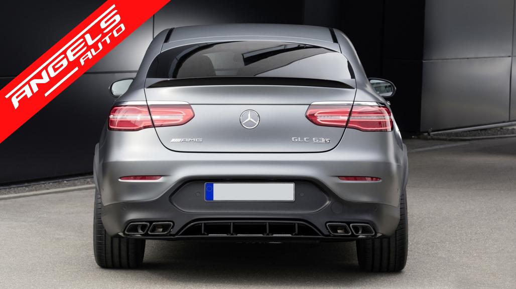 Difuzor Bara Spate compatibil cu Mercedes GLC Coupe C253 2015-2019 GLC63 Black - imagine 5