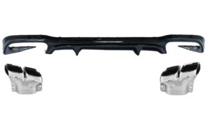 Difuzor Bara Spate compatibil cu Mercedes W213 Facelift 2020+ E63 Design Crom