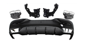 Difuzor Bara Spate compatibil cu Mercedes GLE Coupe C292 GLE63 Design Crom