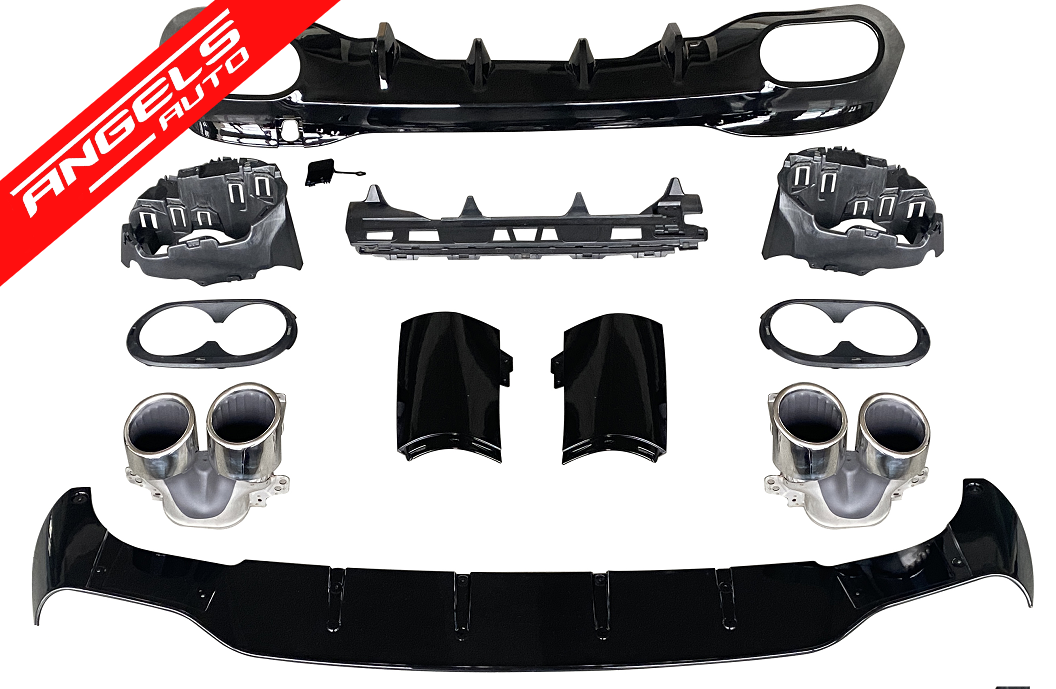 Difuzor Bara Spate compatibil cu Mercedes CLA C118 Sedan X118 Crom A45 Design